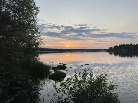 Stiller See am Abend.